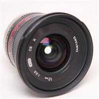Used Samyang 12mm f/2 NCS CS Ultra Wide Lens Fujifilm X Black