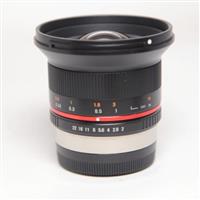 Used Samyang 12mm f/2 NCS CS Ultra Wide Lens Fujifilm X Black