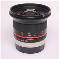 Used Samyang 12mm f/2 NCS CS Ultra Wide Lens Fujifilm X Black