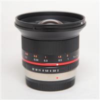 Used Samyang 12mm f/2 NCS CS Ultra Wide Lens Micro Four Thirds Black