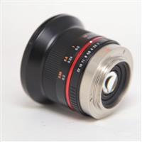 Used Samyang 12mm f/2 NCS CS Ultra Wide Lens Micro Four Thirds Black