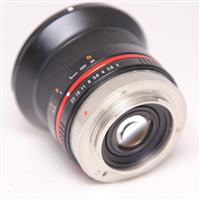 Used Samyang 12mm f/2 NCS CS Ultra Wide Lens Micro Four Thirds Black