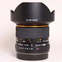 Used Samyang 14mm f/2.8 ED AS IF UMC Ultra Wide Angle Lens Canon EF