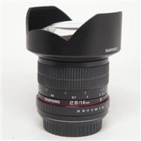 Used Samyang 14mm f/2.8 ED AS IF UMC Ultra Wide Angle Lens Canon EF