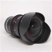 Used Samyang 14mm T3.1 VDSLR MK2 Cine Lens Sony E Mount