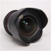 Used Samyang 14mm T3.1 VDSLR ED AS IF UMC II Cine Lens Canon EF