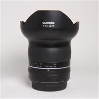 Used Samyang XP 14mm f/2.4 Super Wide Angle Lens Canon EF