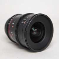 Used Samyang 20mm T1.9 VDSLR ED AS IF UMC Cine Lens Canon EF