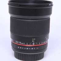 Used Samyang 16mm f/2 ED AS UMC CS Wide Angle Lens Canon EF
