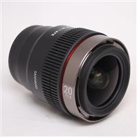 Used Samyang V-AF 20mm T1.9 FE Cine Lens For Sony
