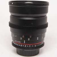 Used Samyang 24mm T1.5 VDSLR II Cine Lens Nikon F