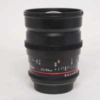 Used Samyang 24mm T1.5 ED ES UMC VDSLR MK ll - Canon Fit