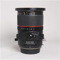 Used Samyang T-S 24mm f/3.5 ED AS UMC Lens - Canon Fit