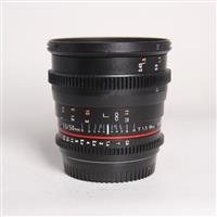 Used Samyang 50mm T1.3 VDSLR AS UMC CS Cine Lens Sony E