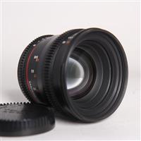Used Samyang 50mm T1.3 VDSLR AS UMC CS Cine Lens Sony E