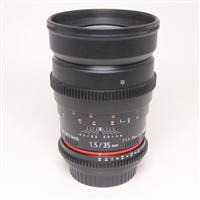 Used Samyang 35mm T1.5 AS UMC VDSLR - Canon Fit