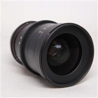 Used Samyang 35mm T1.5 VDSLR AS UMC II Cine Lens Canon EF