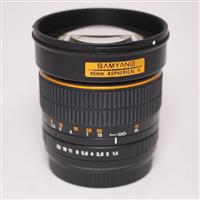 Used Samyang 85mm f/1.4 AS IF UMC Aspherical Lens Canon EF