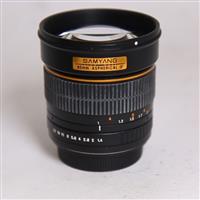 Used Samyang 85mm f/1.4 AS IF UMC Aspherical Lens Canon EF
