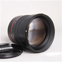 Used Samyang 85mm f/1.4 AS IF UMC Aspherical Lens Canon EF