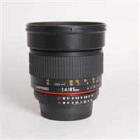 Used Samyang 85mm f/1.4 AS IF UMC Aspherical Lens Nikon F