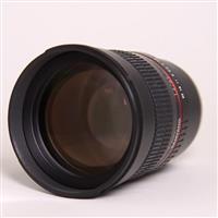 Used Samyang 85mm f/1.4 AS IF UMC Lens - Sony E Mount