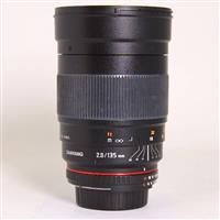 Used Samyang 135mm f/2 ED UMC Telephoto Lens Nikon F