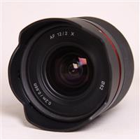 Used Samyang AF 12mm f/2.0 Ultra Wide Angle Lens Fujifilm X