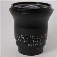 Used Zeiss Milvus 18mm f/2.8 Distagon T* ZF.2 Lens Nikon F