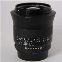 Used Zeiss Milvus 35mm f/2 Distagon T* ZF.2 Standard Prime Lens Nikon F