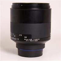 Used Zeiss Milvus 85mm f/1.4 Planar T* ZF.2 Telephoto Lens Nikon F