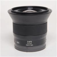 Used Zeiss Touit 12mm f/2.8 Distagon T* Lens Sony E