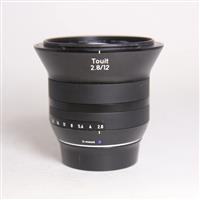Used Zeiss Touit 12mm f/2.8 Distagon T* Lens Fujifilm X