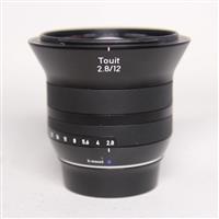 Used Zeiss Touit 12mm f/2.8 Distagon T* Lens Fujifilm X