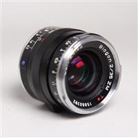 Used Zeiss Biogon T* 35mm f/2 ZM Lens Black Leica M