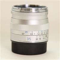 Used Zeiss Biogon T* 35mm f/2 ZM Lens Silver Leica M