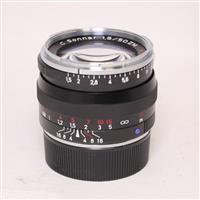 Used Zeiss C Sonnar T* 50mm f/1.5 ZM Lens Black Leica M