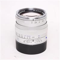 Used Zeiss Planar T* 50mm f/2 ZM Lens Silver Leica M