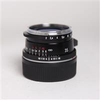 Used Voigtlander 35mm f/2 VM ASPH Ultron Vintage Line Type II Lens Black