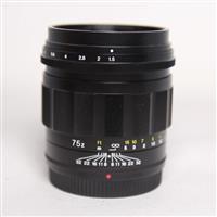 Used Voigtlander 75mm f/1.5 Nokton Aspherical Lens for Nikon Z