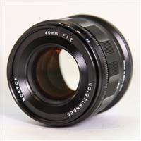 Used Voigtlander Nokton 40mm f/1.2 Aspherical Lens for Nikon Z
