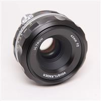 Used Voigtlander 40mm f/2 SL II-S Ultron Lens Black for Nikon F