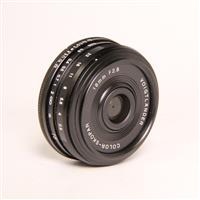 Used Voigtlander 18mm f2.8 Color-Skopar Fujifilm  X Mount Lens Black