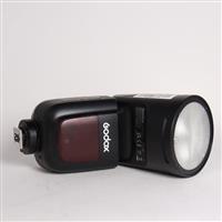 Used Godox V1O round camera flash for Olympus
