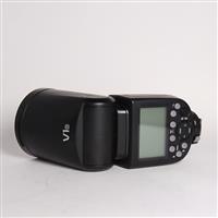 Used Godox V1O round camera flash for Olympus