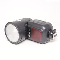 Used Godox V1F round camera flash for Fujifilm