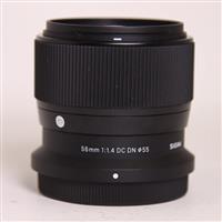 Used Sigma 56mm f/1.4 DC DN Contemporary Lens For Nikon Z Mount