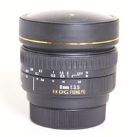Used Sigma 8mm f/3.5 EX DG Circular Fisheye Lens Nikon F