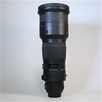 Used Sigma 500mm f/4 DG OS HSM Sports Lens Nikon F