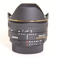 Used Sigma 15mm f/2.8 EX DG Diagonal Fisheye Lens Nikon F